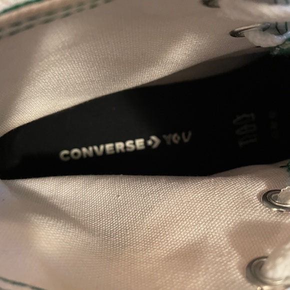 Converse All Star Green Platform High Tops - Picture 6 of 6